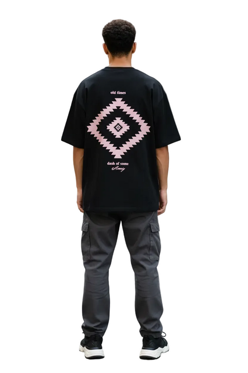 Black Old Times Tee - Back Lifestyle