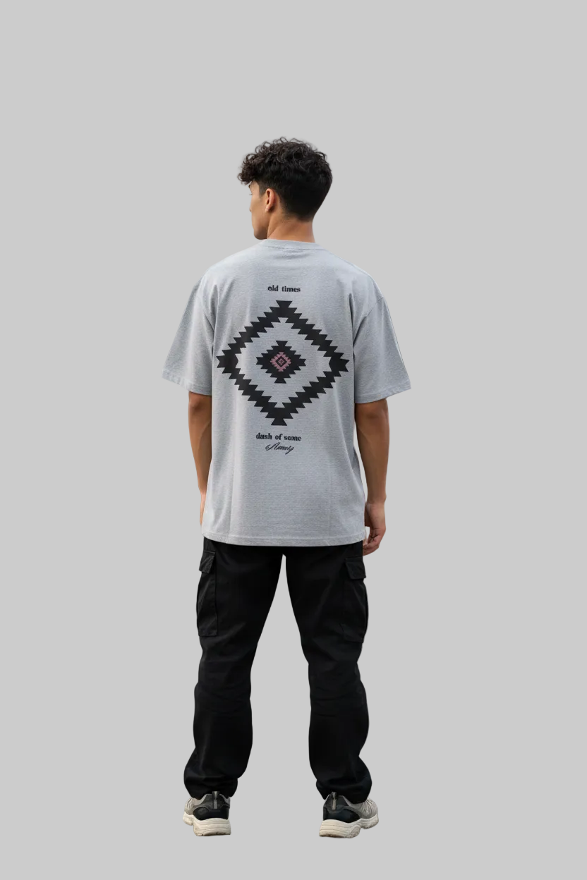 Grey Old Times Tee - Back Lifestyle