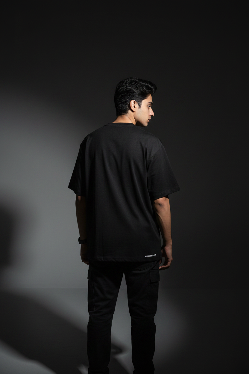 Plain Tee Black Back