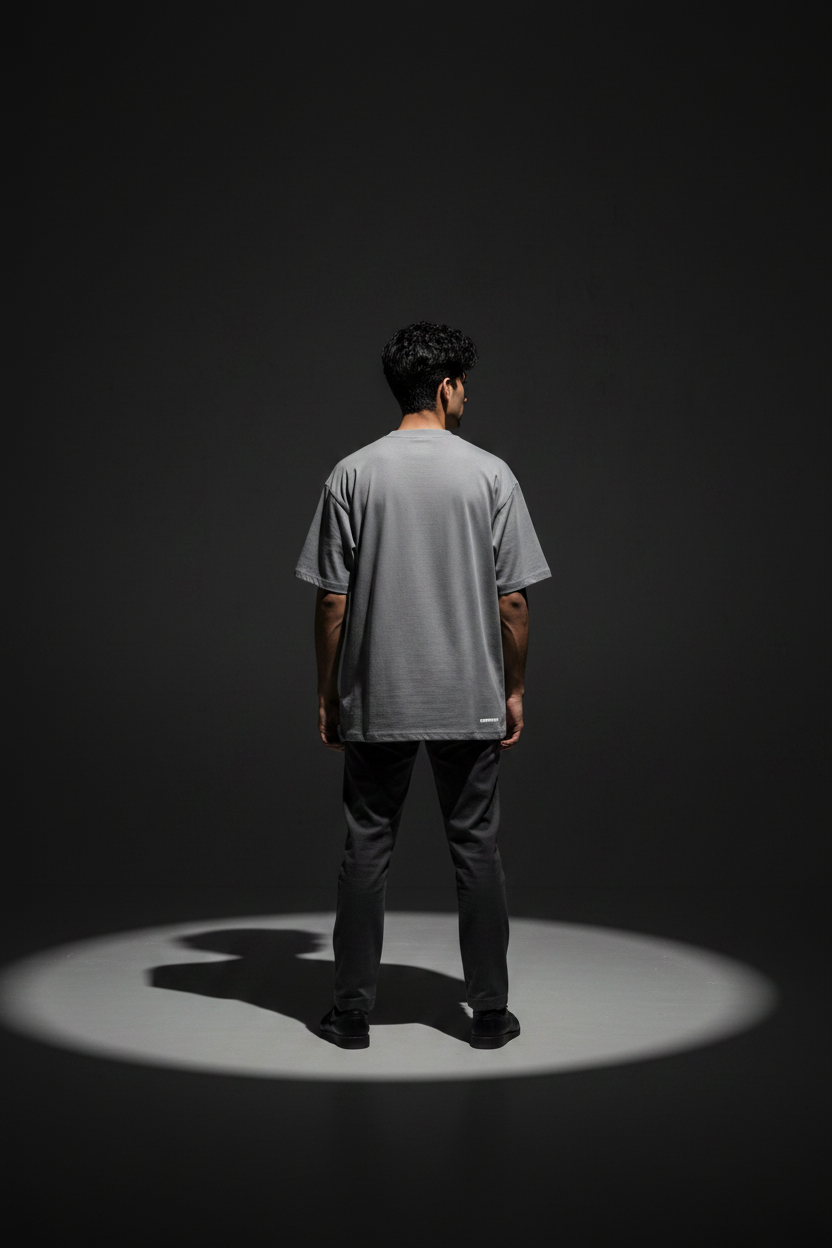 Plain Tee Grey Back