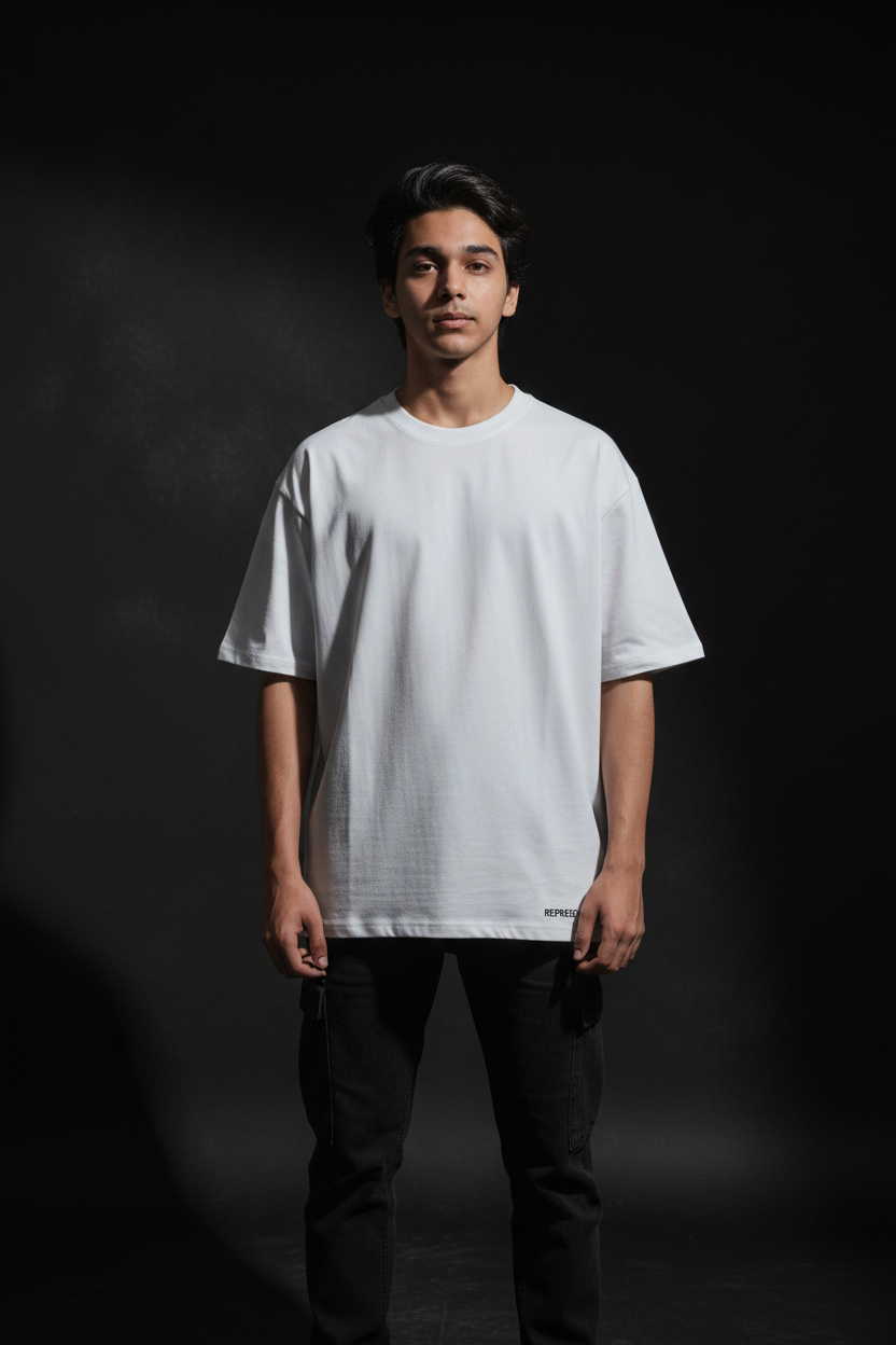 Plain Tee White Front