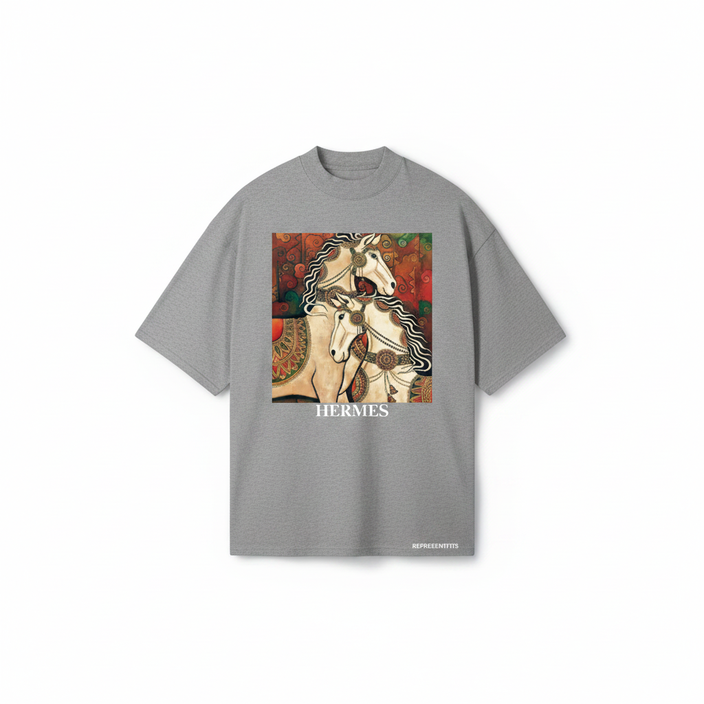 Representfits Heritage Oversized Tee – Grey