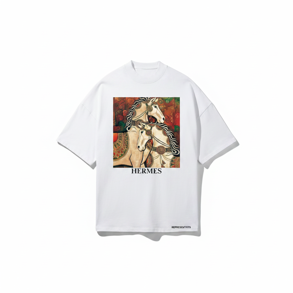 Representfits Heritage Oversized Tee – White