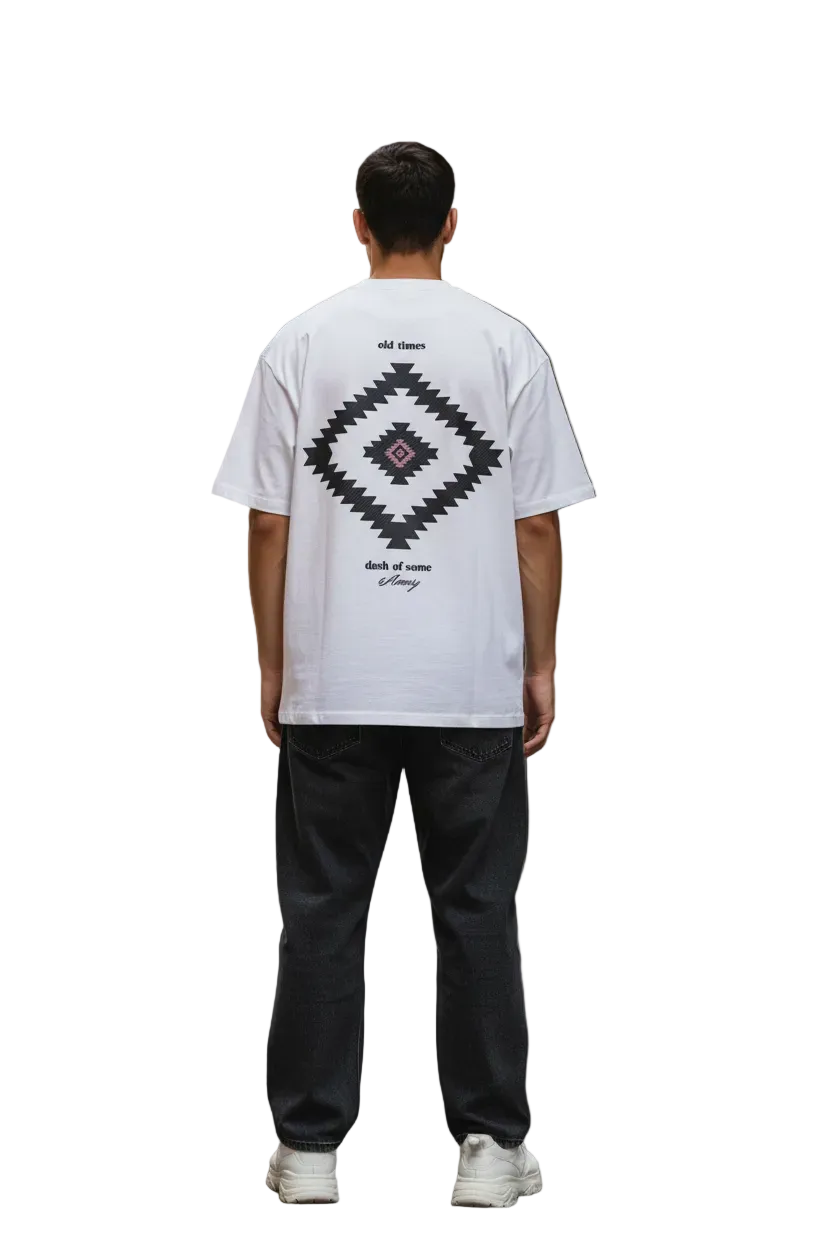 White Old Times Tee - Back Lifestyle