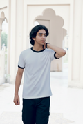 White Ringer Tee Transparent
