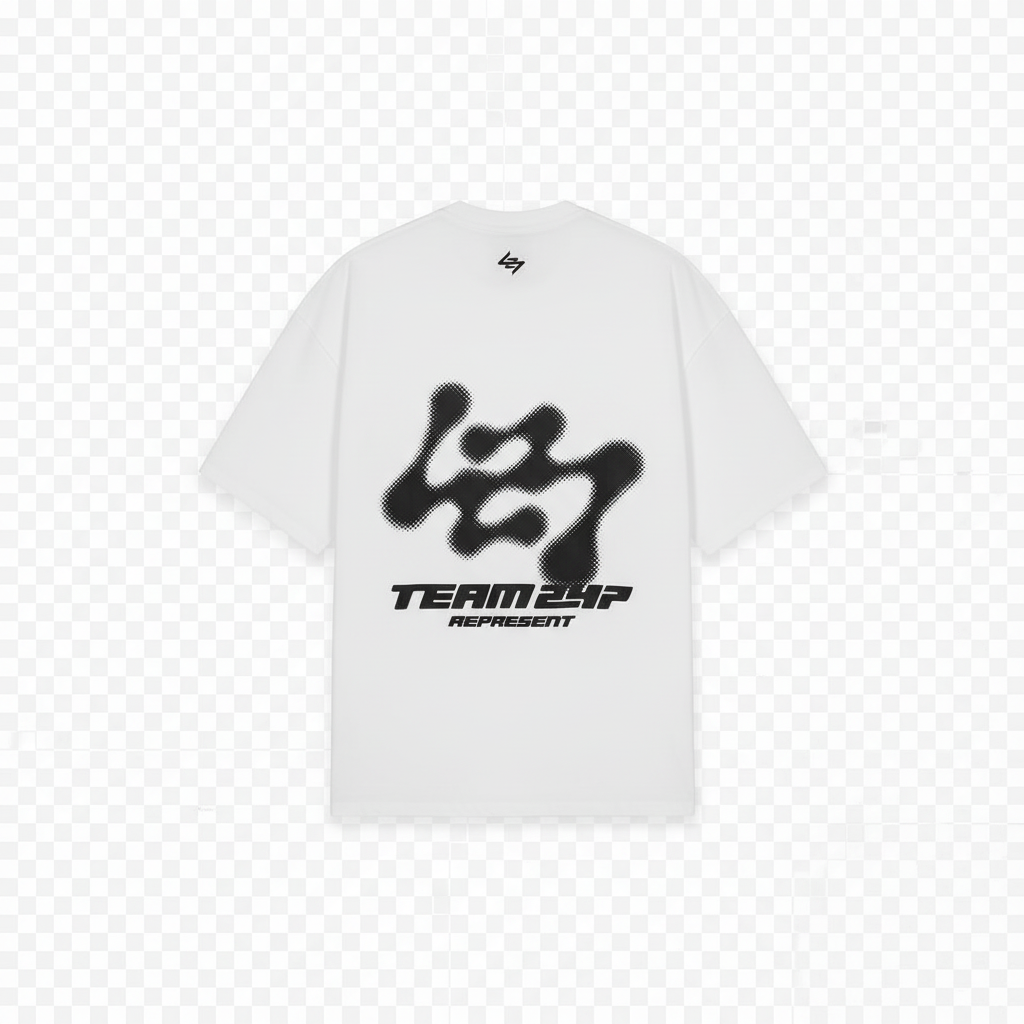 White T-Shirt Back Graphic